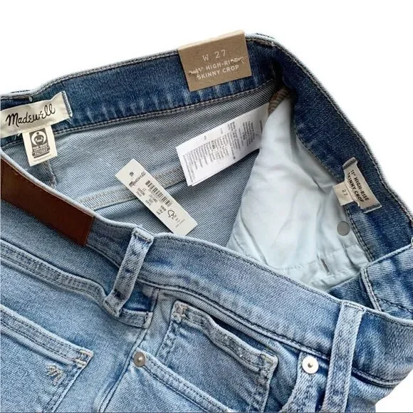 MADEWELL 11" High-Rise Skinny Crop Jeans! - Picture 7 of 10